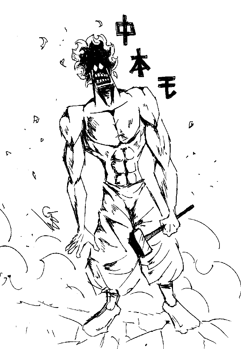 Boceto al peo por que estaba aburrido (Las letritas no tienen ningun significado, solo junte unas 3 al azar por estetica xdd)

#oc #drawing #sketch