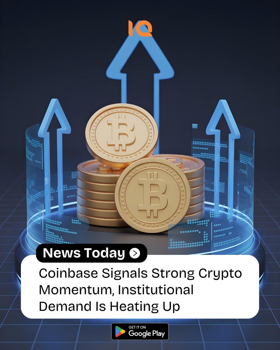 iqtradegroup's tweet photo. Coinbase is drawing attention again as crypto momentum starts to build.
Rising volume and renewed institutional interest suggest the market may be entering a new phase.

As volatility increases, timing and execution matter more than ever.
Don’t just watch the market — position yourself with the right tools.

👉 Start trading now on iQuotes.
#crypto #Coinbase #iquotes