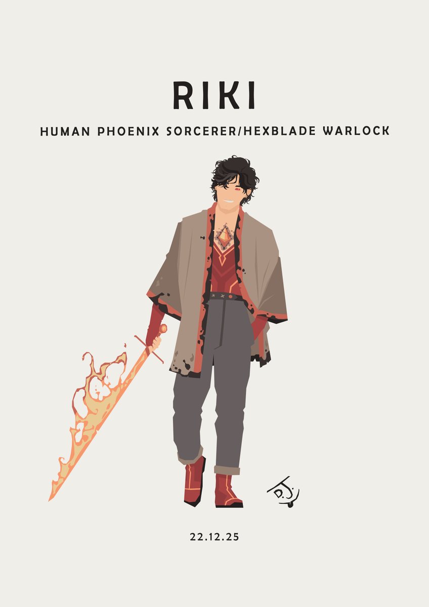 Sketchgoblin's tweet photo. After being permanently injured in an earthquake as a child and later abandoned when his closest friend Elias left, Riki became obsessed with never being powerless again.
#DnD #Hexblade #Sorcerer https://t.co/KhpDVQkdHC
