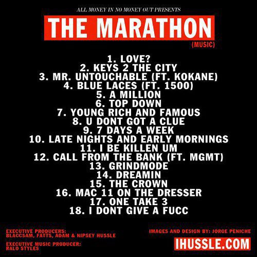 HussleForever's tweet image. 15 years ago today Nip released the classic “The Marathon” mixtape 🏁 
#15YearsTM #TMC