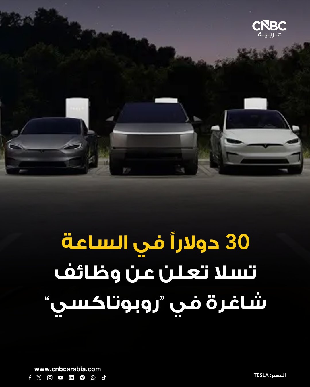 شركة تسلا تبدأ خطة لتوظيف عمال المصانع وموظفي المبيعات للعمل كمشغلين لأنظمة الذكاء الاصطناعي في خدمة "سيارات الأجرة الآلية" روبوتاكسي 