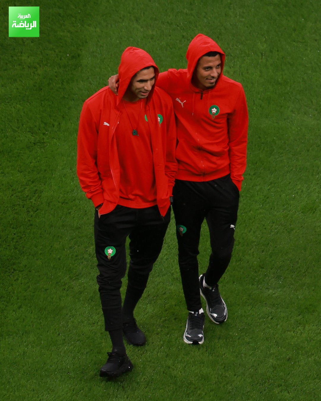 لاعبو المنتخب المغربي يتفقدون ملعب الأمير مولاي عبد الله قبل مواجهة جزر القمر في افتتاح كأس أمم إفريقيا 