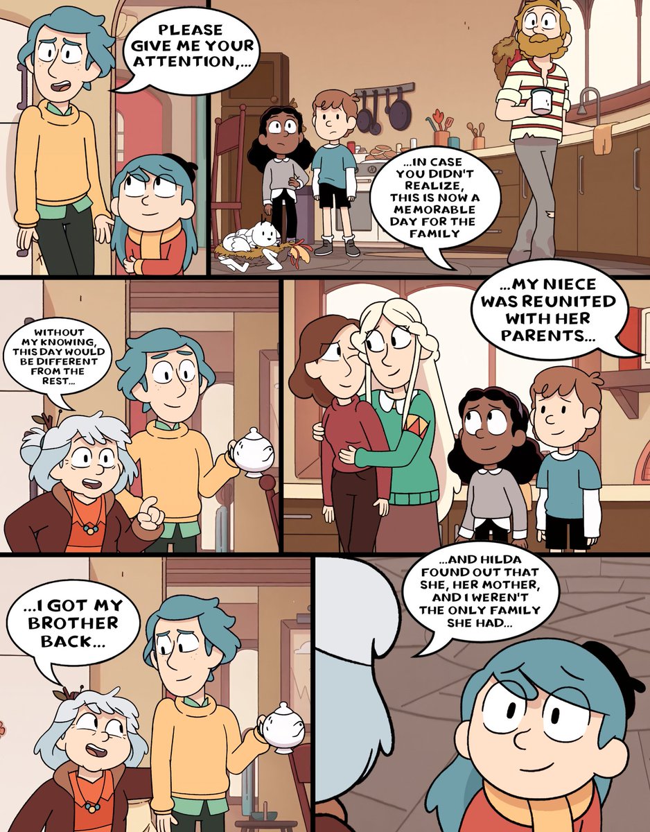 HJPLA_255's tweet photo. THE FAMILY IS REUNITED AGAIN!!!

Hilda's Alternate Ending Part 2 (3/3)

#SaveJohannaParents #Johanna #Phinium #Lydia #Astrid #Twig #Loam #Frida #David #Anders #HildaTheSeries #Hilda #Netflix https://t.co/Zyu34mmV5z