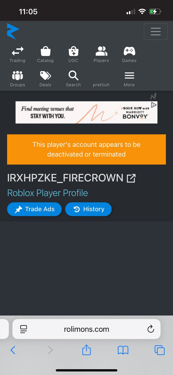 prttiuh's tweet image. My Roblox accounts were recently terminated 12/20/25 at 10:11 PM CST. A day prior to the termination, my account “prettiuh”—now changed to “IRXHPZKE_FIRECROWN”—was compromised by malicious users. I’ve had ownership of this account for 12 years so it possesses sentimental value.…