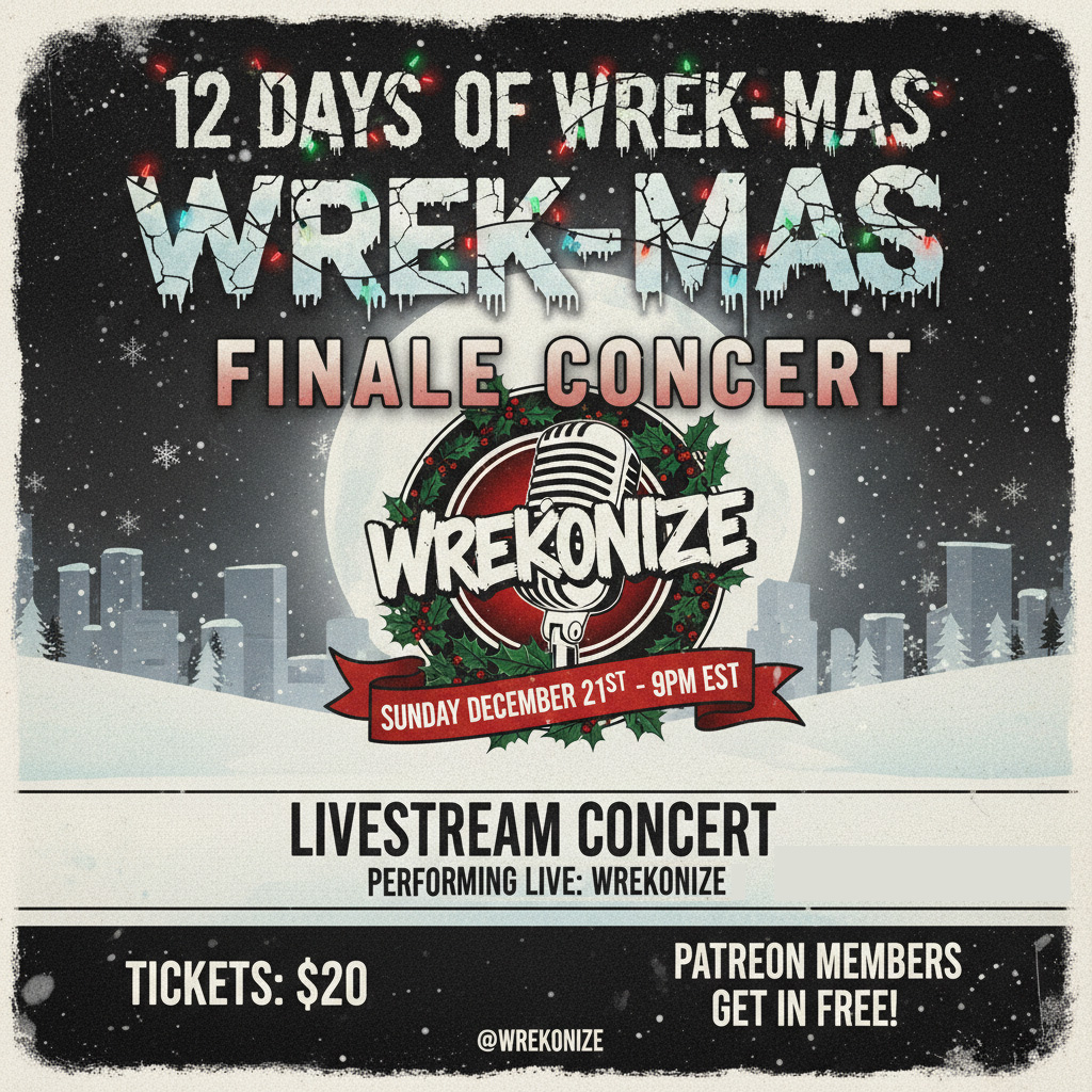Wrekonize's tweet image. TONIGHT I'm rocking my first ever YEAR END LIVE STREAM CONCERT. I'll be performing a live set of solo songs, features, and ¡MAYDAY! joints from my home studio. It's FREE for Patreon members and $20 for anyone else who wants to support and attend. Hope to see you tonight! 

SHOW…