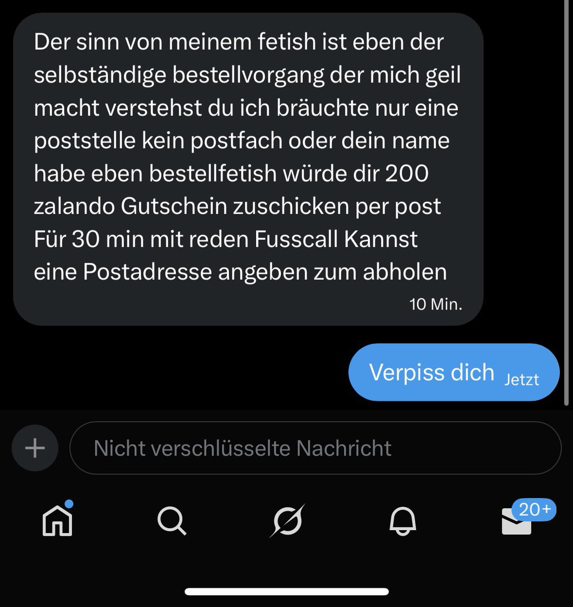 dummer hurensohn wer hat dich verarscht