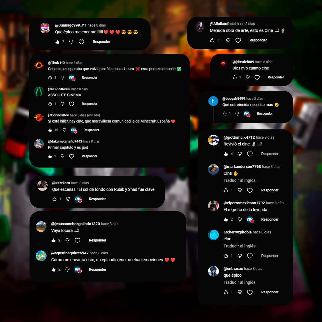 Desde el fondo de nuestro corazón, muchísimas gracias por ver #ElCabezaDeBlaze. Notamos vuestro apoyo desde mas allá del horizonte ❤️.

Ya podéis disfrutar de los dos primeros episodios de la nueva temporada en YouTube: youtube.com/playlist?list=…

#cubifandom #cubiart #minecraft