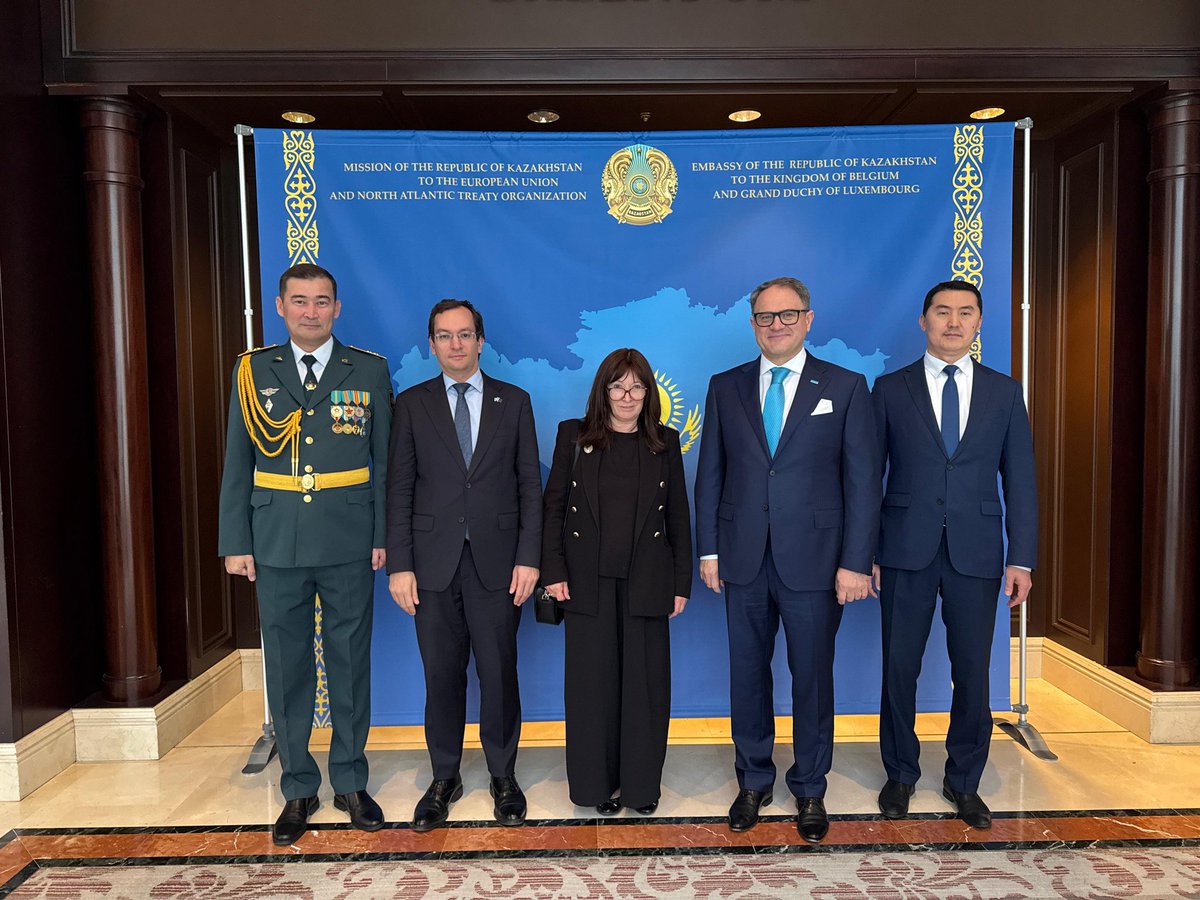 DiploWorld's tweet photo. Today marks the 1️⃣0️⃣ anniversary of the signing of the 🇪🇺🇰🇿 EU–#Kazakhstan Enhanced Partnership and Cooperation Agreement (#EPCA), a significant milestone in a relationship that has grown steadily in depth, trust, and ambition.

It was an honour to attend the reception in Brussels last week marking this anniversary and highlighting both the tangible achievements of the past decade – record trade volumes, strong investment flows, and deepened strategic dialogue – and the untapped potential that lies ahead.

From connectivity and critical raw materials to digitalisation, green energy, and people-to-people ties, the EU–Kazakhstan partnership has proven itself to be resilient, balanced, and mutually beneficial.

@KazBrussels