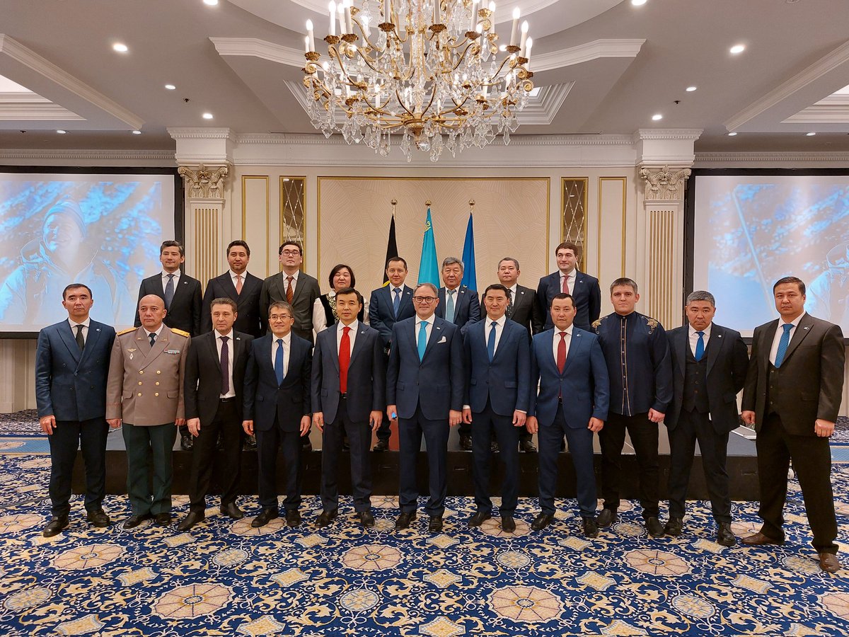 DiploWorld's tweet photo. Today marks the 1️⃣0️⃣ anniversary of the signing of the 🇪🇺🇰🇿 EU–#Kazakhstan Enhanced Partnership and Cooperation Agreement (#EPCA), a significant milestone in a relationship that has grown steadily in depth, trust, and ambition.

It was an honour to attend the reception in Brussels last week marking this anniversary and highlighting both the tangible achievements of the past decade – record trade volumes, strong investment flows, and deepened strategic dialogue – and the untapped potential that lies ahead.

From connectivity and critical raw materials to digitalisation, green energy, and people-to-people ties, the EU–Kazakhstan partnership has proven itself to be resilient, balanced, and mutually beneficial.

@KazBrussels