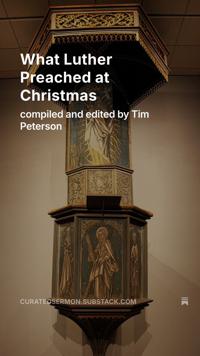 carlwilton's tweet photo. Quotable words from Martin Luther - from some of his Christmas sermons - at Curated Sermon Illustrations on Substack. https://t.co/arsd7mEGJB https://t.co/TZkCEVVz0l