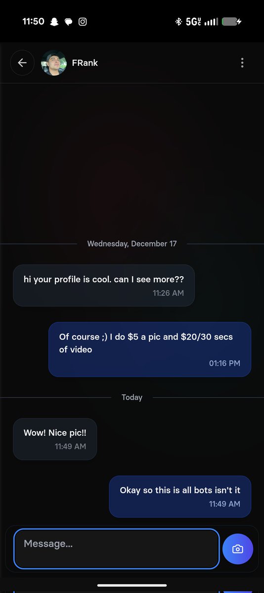 FDTimeWasters's tweet image. For all my people trying to get into foot stuff, DO NOT use @onlyfeet_app. It is a blatant scam. I tried it and got a $15 tip instantly and then never got a customer again after I bought the subscription. I also can't use the tip money bc they have a $35 withdraw limit.