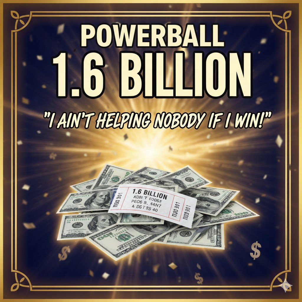 LMFAO2k's tweet image. #greed #nodifferent #Powerball #lottery