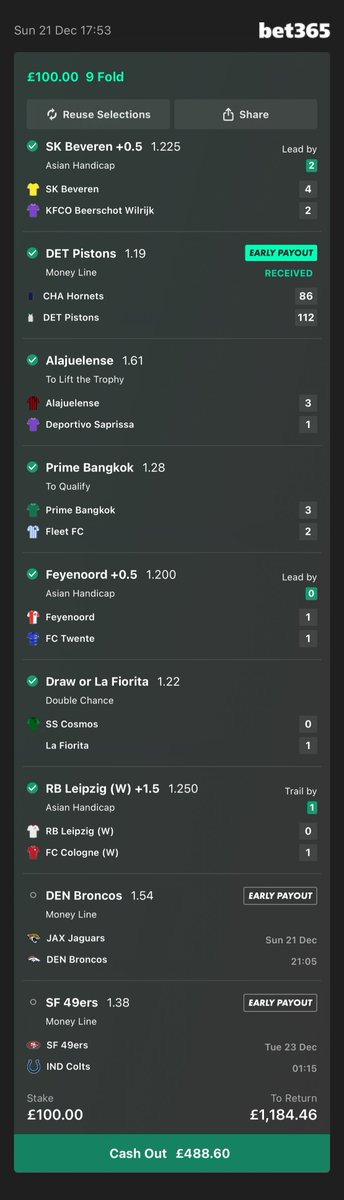 NizTips's tweet image. If NFL cash this out I’ll be giving away £50 to one lucky follower 🤞🏾