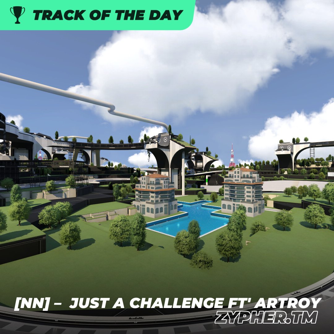 Trackmania's tweet image. Complete one more race on the [NN] series of Nascar tracks, this time by Zypher!