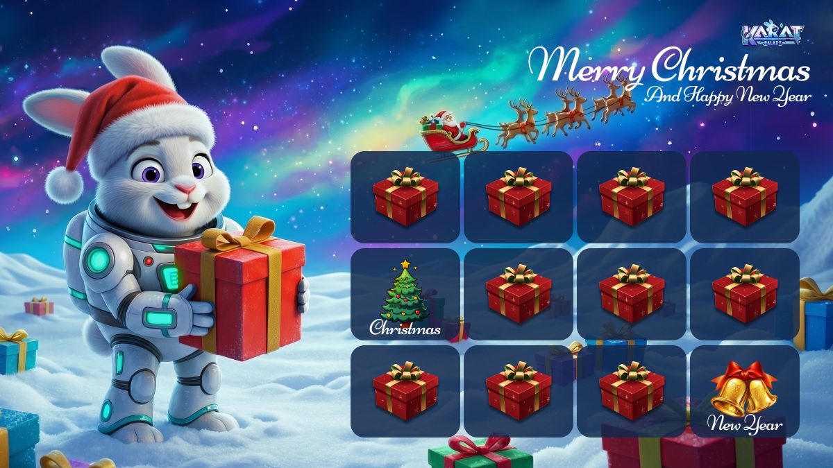 🎄Karat Galaxy #Christmas #Event!🎁

Celebrate the holidays with us! From TODAY Dec 21 to Jan 1, 2025, we’re giving out #KaratGalaxy assets!
🎁1 lucky winner every day!

How to enter:
1️⃣ Follow &amp; RT this tweet
2️⃣ Comment your Karat Galaxy UID

Don’t miss out! Participate today!🎉