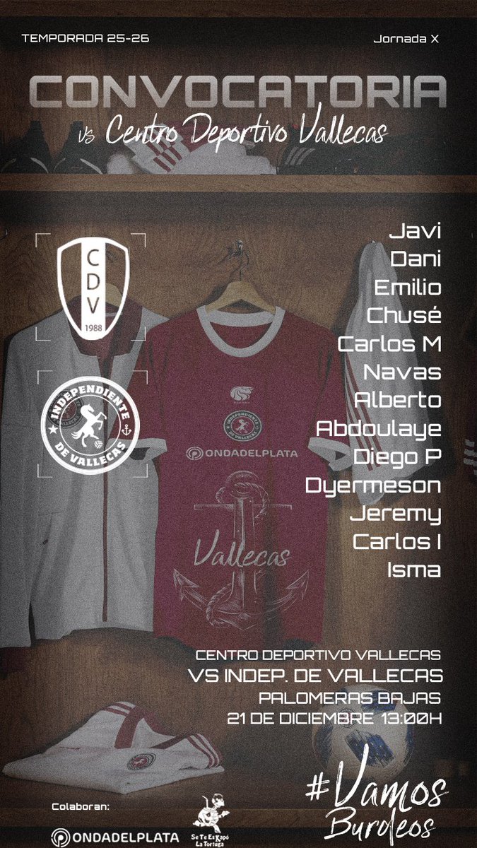 CDIVallecas's tweet image. 📌 CONVOCATORIA