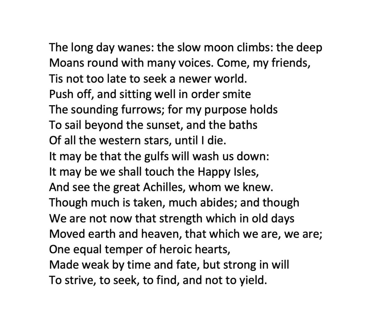 though much is taken, much abides...

from Tennyson's Ulysses