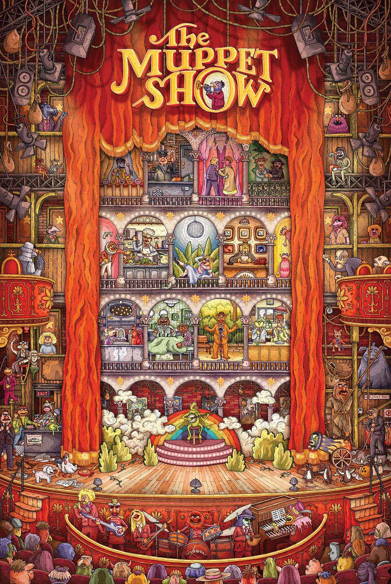 PosterEscape's tweet image. Gorgeous poster for The Muppet Show by @morgangirvin x @BottleneckNYC 

#TheMuppetShow #PostersoftheWeek