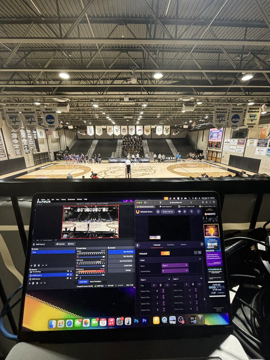 JessicaQueeney's tweet photo. Throwback to my time behind the cameras! Did some producing, graphics, and camera work for Bryant Athletics! #production https://t.co/22Zix7FXps