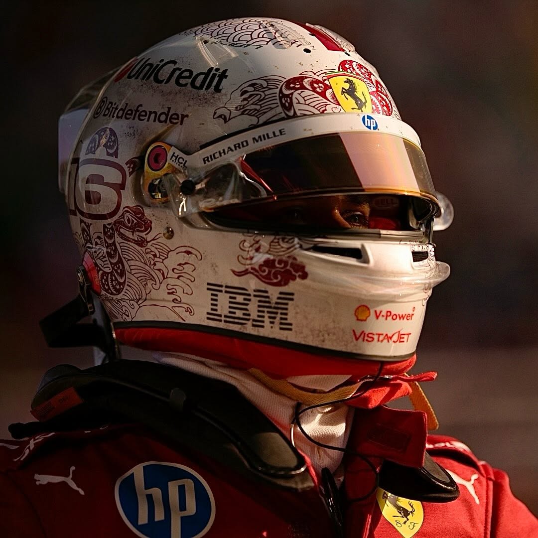 leclercsletters's tweet image. one of his prettiest helmets of the season