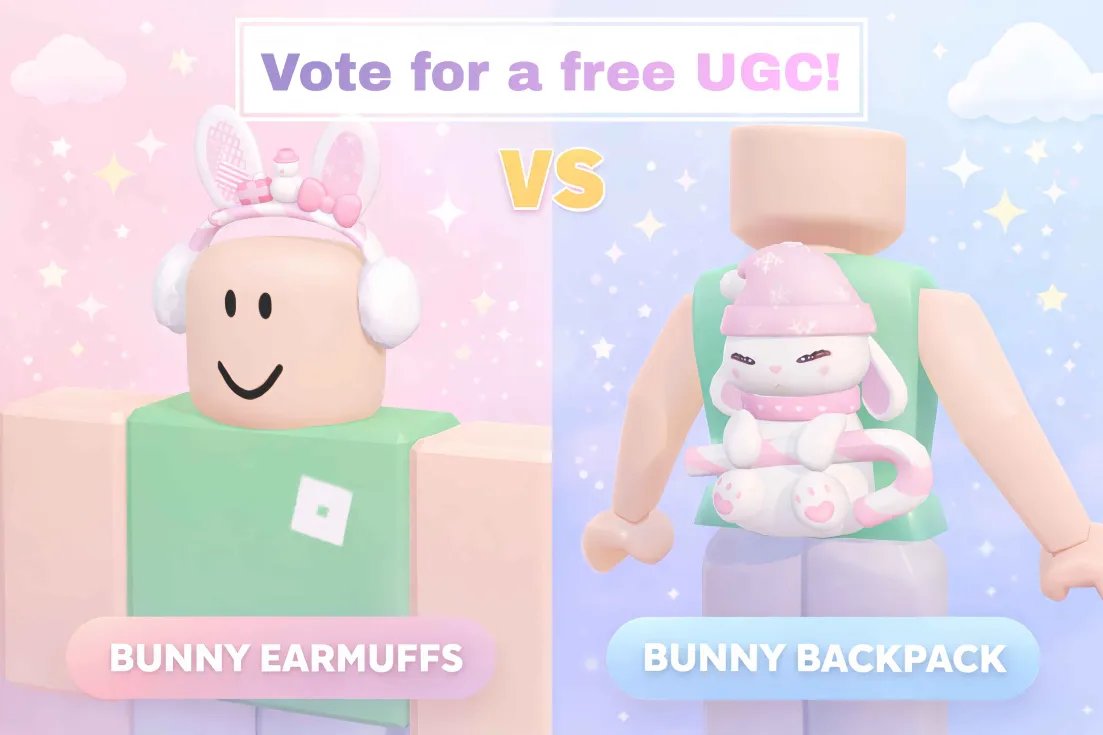 🎄✨ CHRISTMAS UGC VOTE! ✨🎄

We’re celebrating Christmas with a cute UGC event!

🐰  Winner will be a FREE LIMITED

🗳️ Voting happens ONLY on our Discord
Join the server to vote and spread the holiday vibes 💕❄️
discord: discord.gg/DEEYtNWqAS