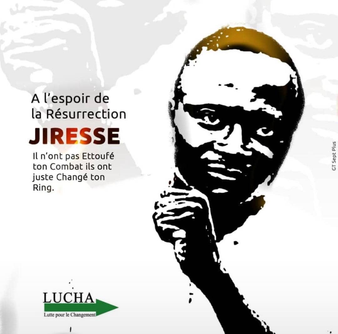 Ce collègue de la LUCHA, nommé JIRESSE, d’Eringeti en territoire de Beni a été fusillé ce vendredi passé par un militaire FARDC qui tentait de piller sa boutique. Il n’a malheureusement pas survécu. 
Voilà ce que nous vivons au delà de tout ce que nous endurons