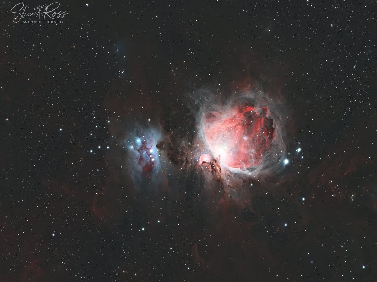 StuartRossAstro's tweet image. M42 Orion Nebula

This is a crop in of my previous image, great quality for socials but not for large prints and I think it looks great.

Hopefully got a couple of clear nights approaching and I can get out with the scopes for some more images.