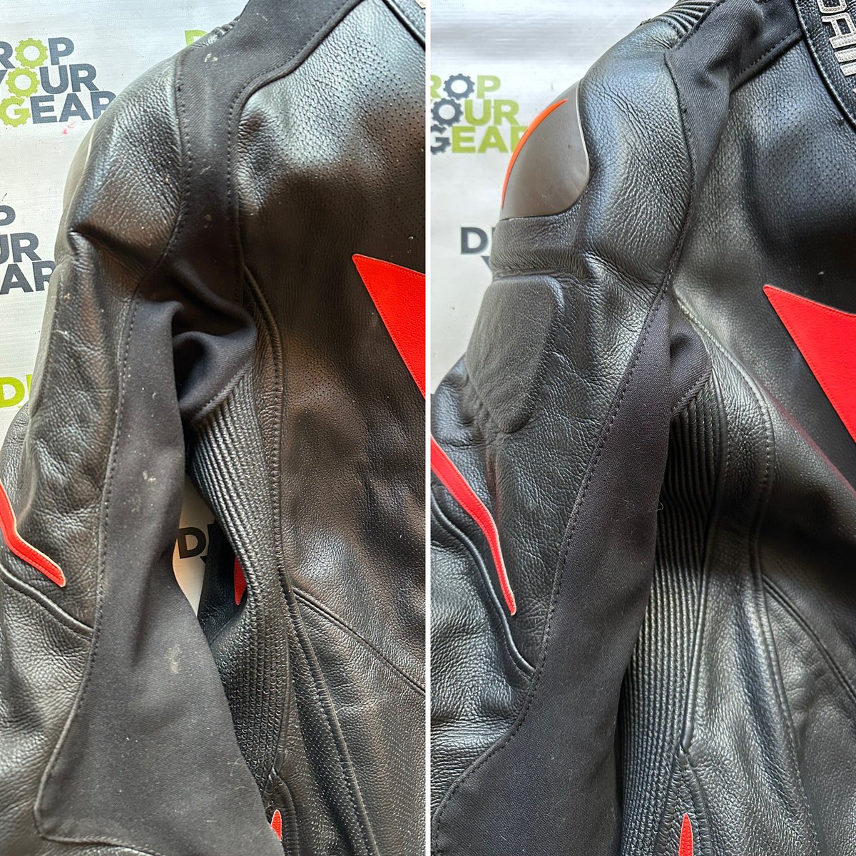 New Year’s resolution….post more often. 
This Dainese suit came in for a valet and I hadn’t posted the pictures. 
This was back in may 😫
This suit had a valet inside and out as well as conditioning. Life has just majorly got in the way one way or another. But must keep going.