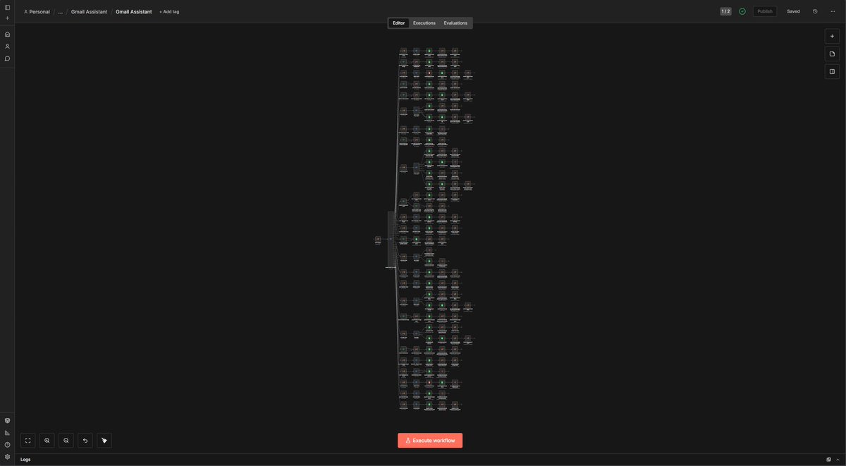 sunnythaper's tweet image. If I had to pick the one place that n8n has had the most impact in my life, it would be my email inbox. From simply marking a bill as paid in my finance spreadsheets to AI-assisted newsletter content filtering based on my own interests, n8n keeps my inbox at zero.
