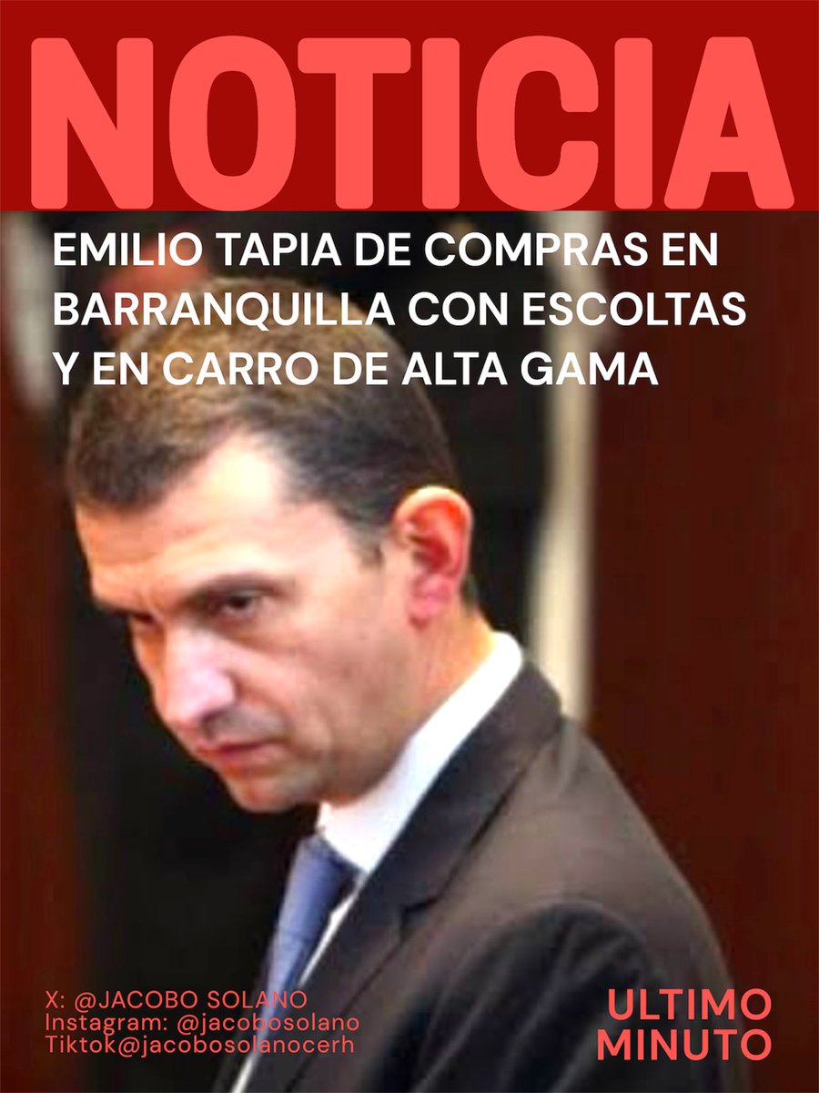 Emilio Tapia haciendo las compras de navidad en Barranquilla con escoltas y  en carro de alta gama.