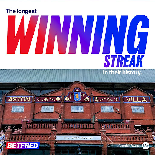 Betfred's tweet image. 🤯 | Aston Villa with a record-extending seventh consecutive Premier League victory.