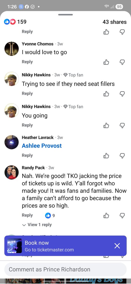 PeterPromo's tweet image. The comments for the wwe event tho.👀👀💀 @RateWork