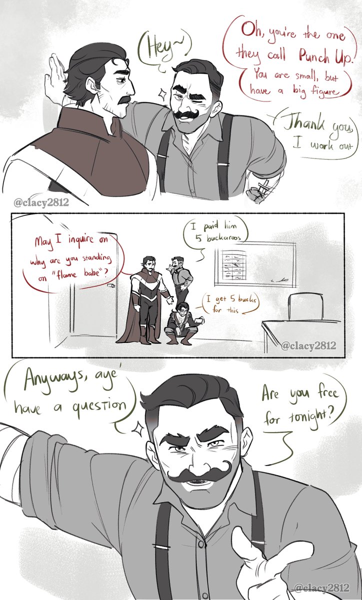 ClacyYe's tweet image. He said yessss!!!! #dispatch #punchup #Phenomaman #punchman (idk what the ship name is so we think)