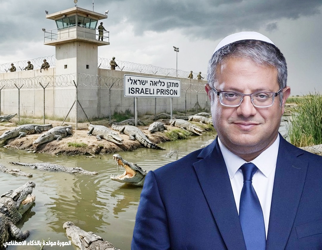 المتطرف بن غفير يقترح إقامة سجن جديد محاط بالتماسيح. إعلام عبري: سلطة السجون تدرس المقترح بعد تصاعد الخطر بين السجناء 