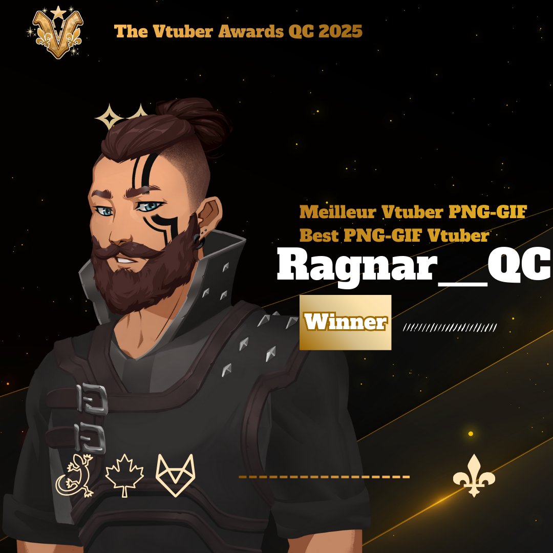 FR: Notre Meilleur Pngtuber de cette année qui à gagner est Ragnar__QC
EN: Our Best Pngtuber of the year, who won, is Ragnar__QC