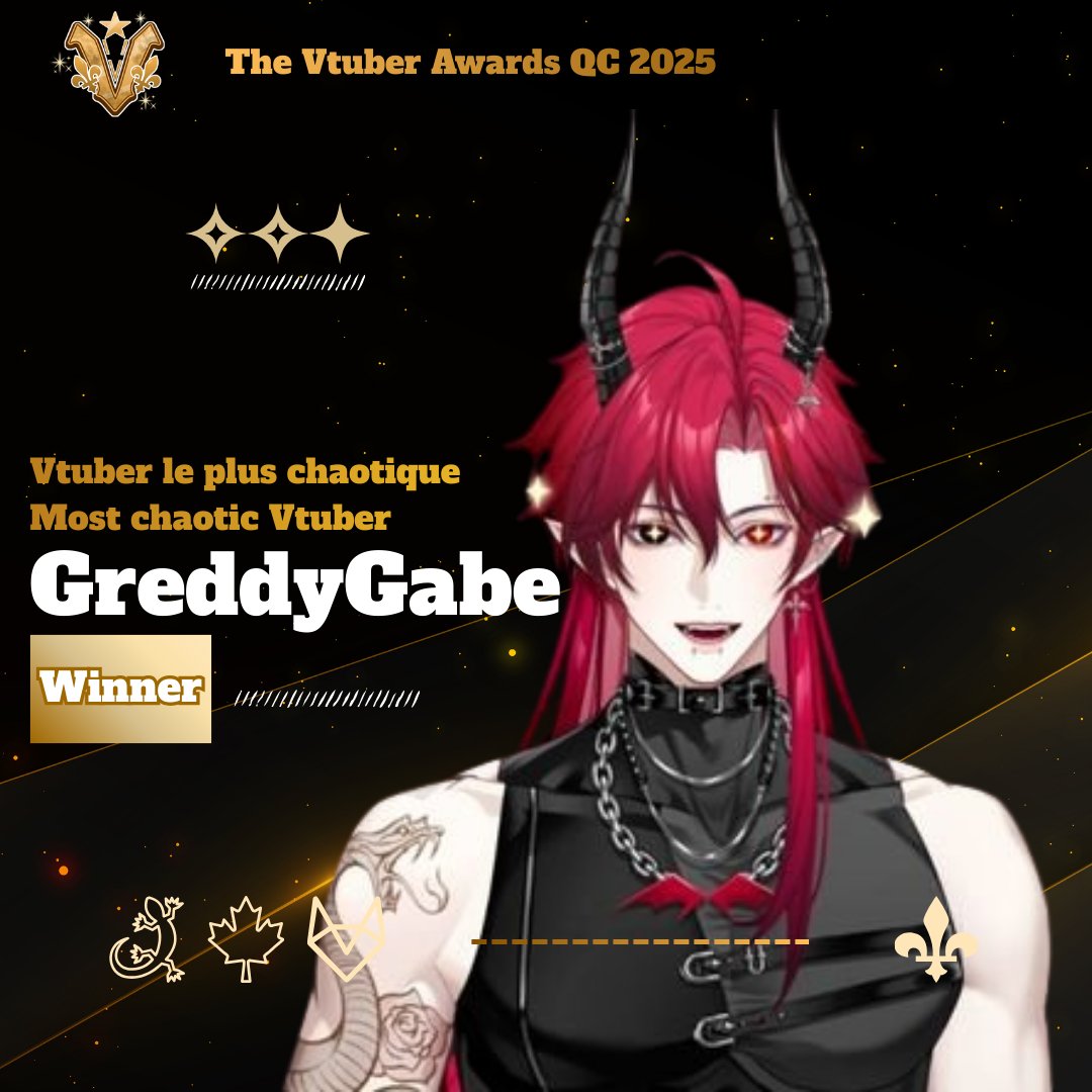 FR: Il est chaotique et vous l'avez nommé pour ça! Le gagnant de cette catégorie <a href="/GreedyGab7/">GreedyGabe</a>
EN: He's chaotic, and you nominated him for it! Winner of this category <a href="/GreedyGab7/">GreedyGabe</a>