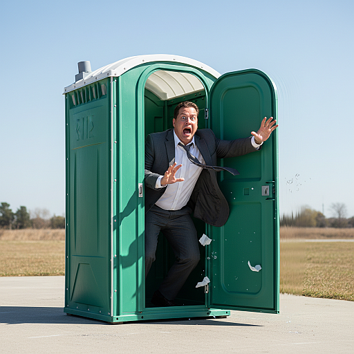 red_slug's tweet photo. @CNviolations the guy in the portapotty https://t.co/VM2R9zVvCA