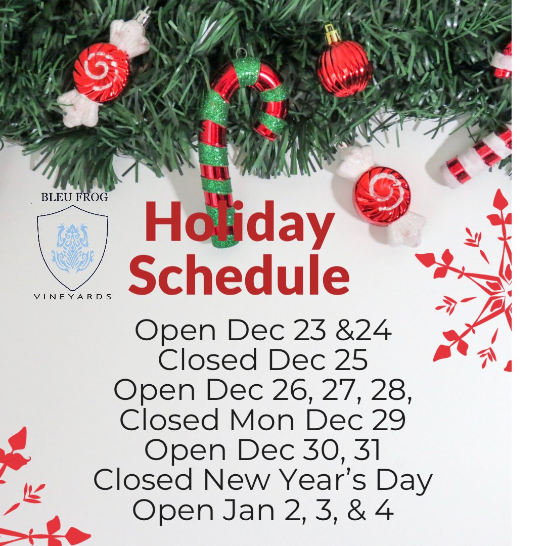 Friends or Family in Town for Holidays? Plan on a Fun Bleu Frog Day!  Fire pits, Heated Barn, Snacks, charcuterie, Wine half pour tastings, Beer, Mulled Wine, Merch -live music @ 1:30-4:30 : Dec 26, 27, 28 &amp; Jan 2 &amp; 3  #Dcswinecountry #visitdc  #BleuFrog #winery #loudoun #brewery