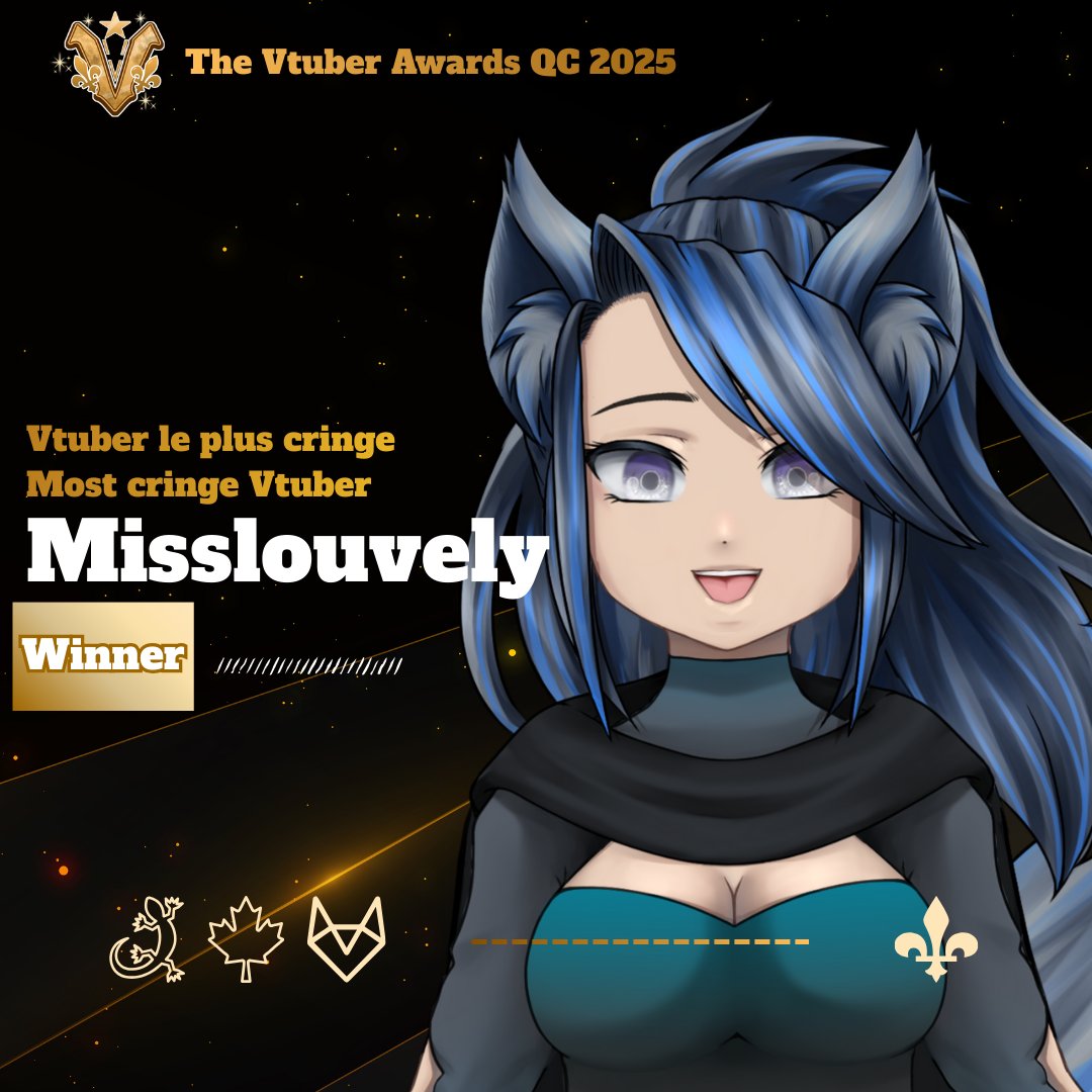 FR: Notre plus cringe de cette année est notre charmante <a href="/MissLouvely/">MissLouvely (vtuber) l’experte des dating sim ;)</a> 
EN: Our cringiest person this year is our lovely <a href="/MissLouvely/">MissLouvely (vtuber) l’experte des dating sim ;)</a>