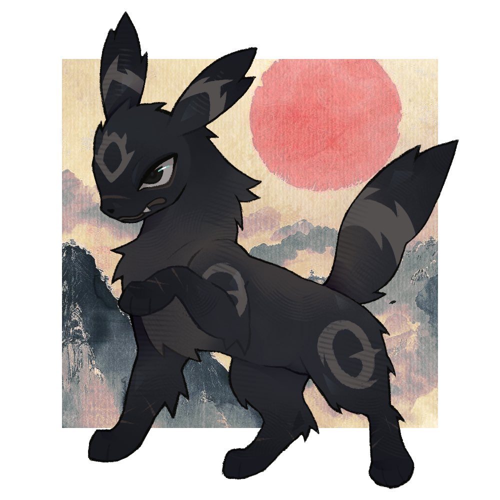 slug_bug's tweet image. 🌑 Reposting this piece I made a month ago because I love him #pokemon #art