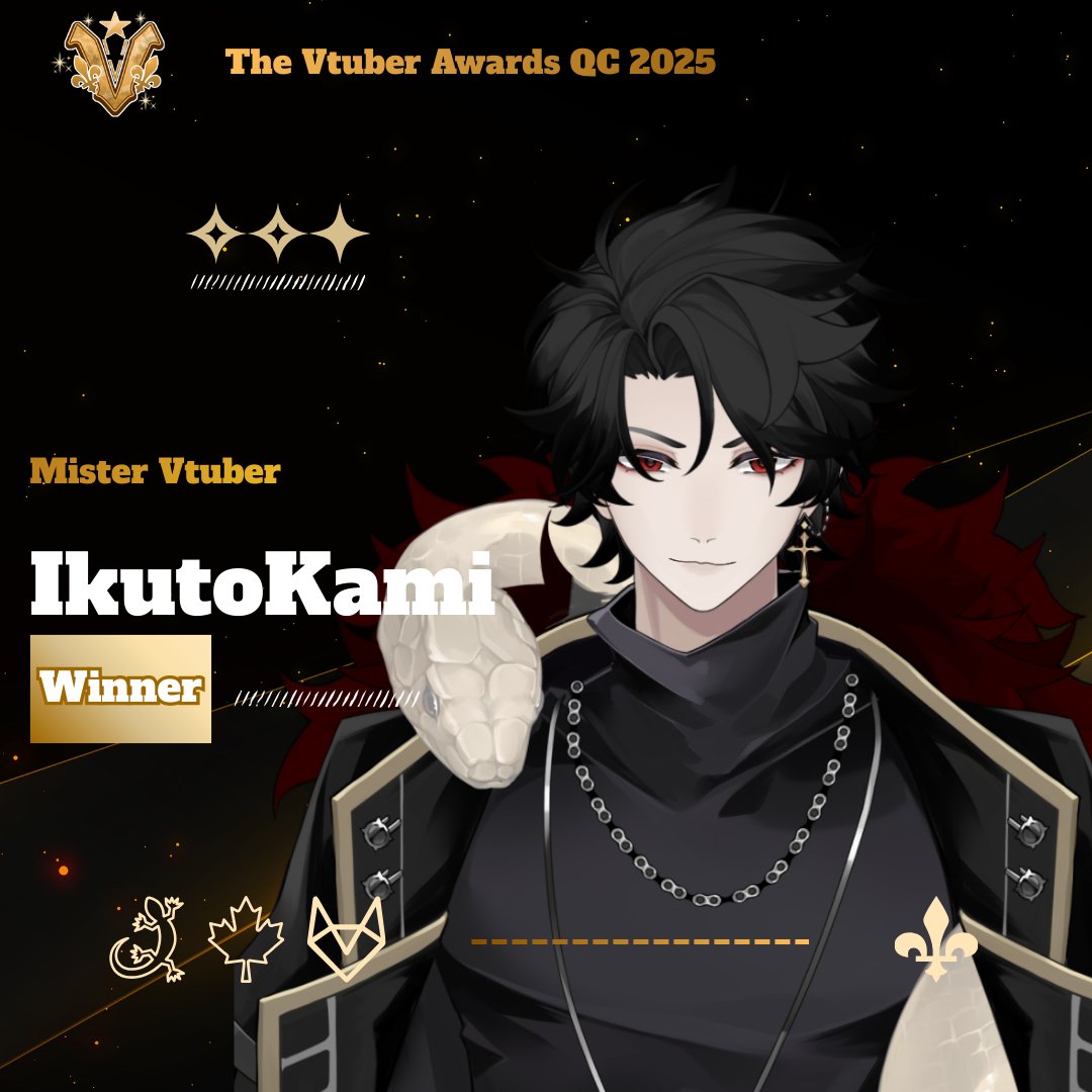 FR: Notre Mister Vtuber de cette année est @Ikuto_Kami 
EN: Our Mister Vtuber of the year is @Ikuto_Kami