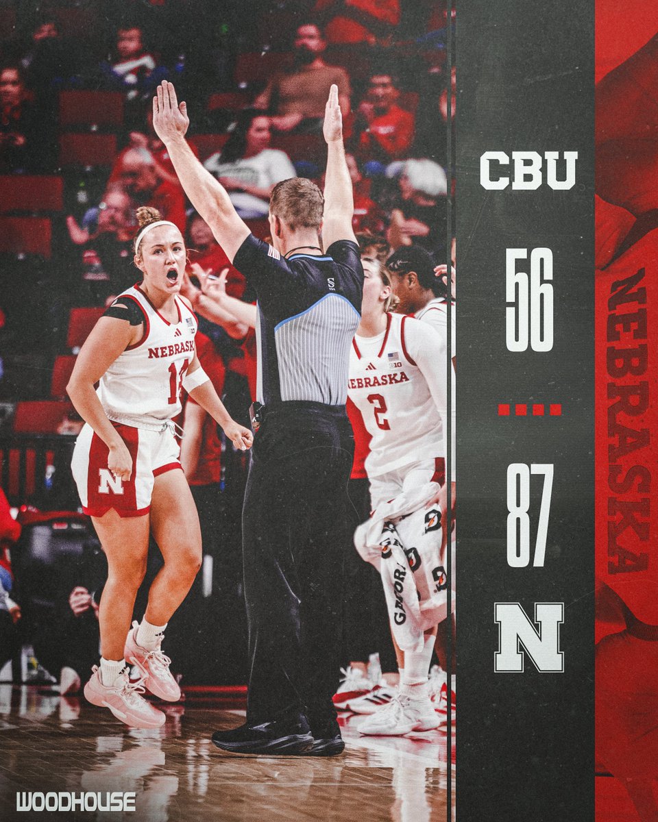 HuskerWBB's tweet image. cleaned up in non-con 🧹