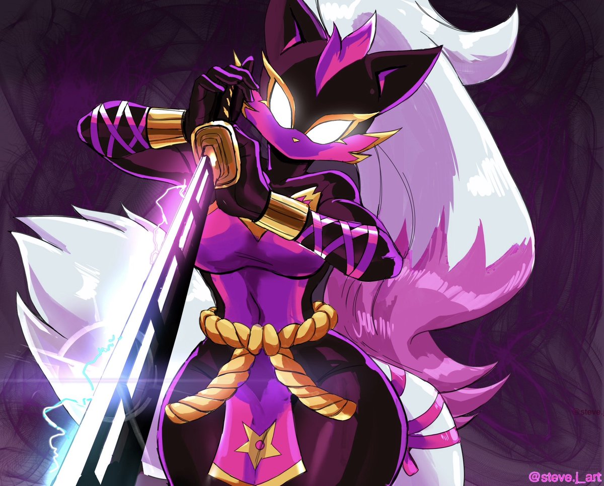 Leah in her ninja gear hitting the Yuta 👀 part of a c0mm for