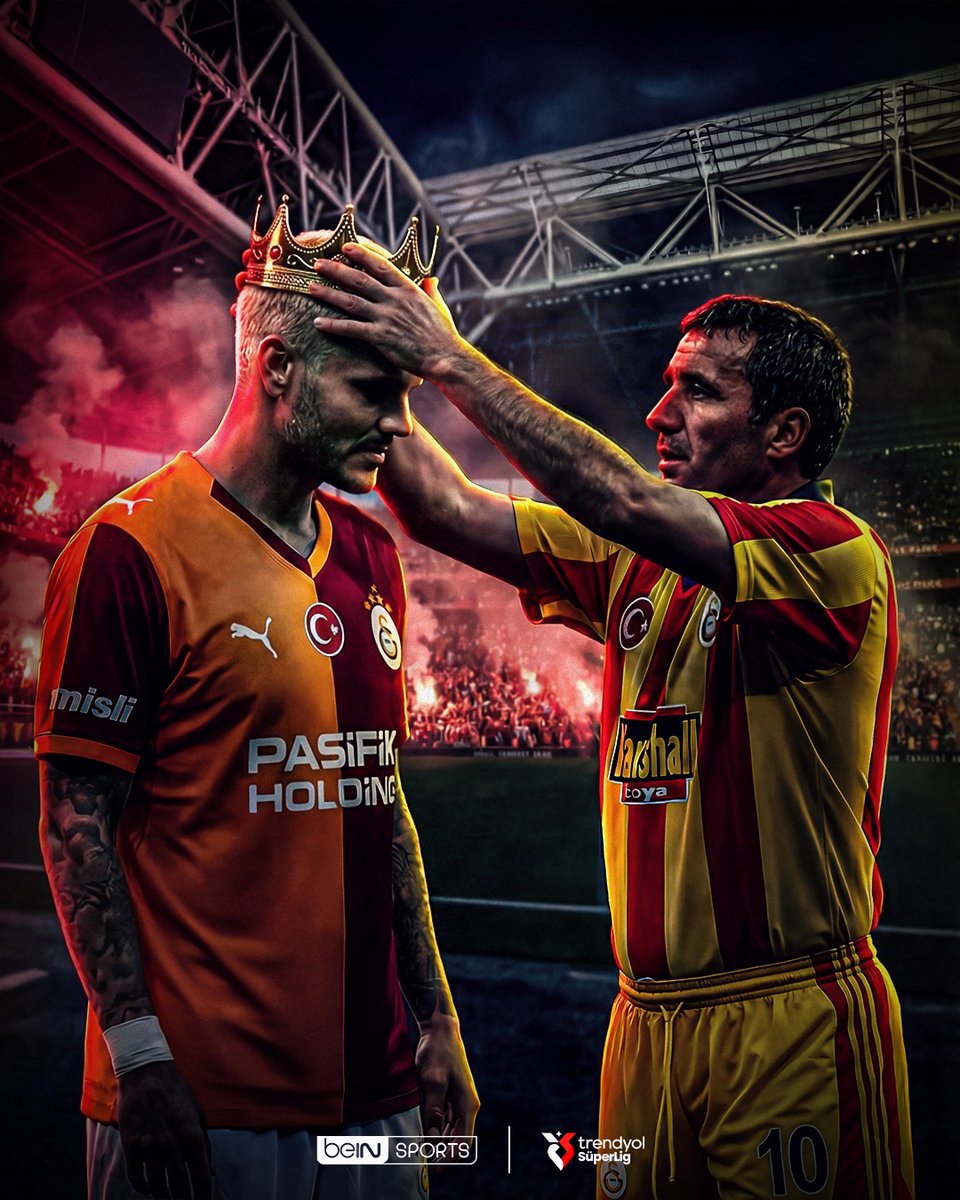 beINSPORTS_TR's tweet photo. 👑 60 gol

🟡🔴 Mauro Icardi, Gheorghe Hagi'yi geride bırakarak Galatasaray tarihinin Süper Lig'de en fazla gol atan yabancı futbolcusu oldu! #beINSPORTS https://t.co/k3Lwwf6Z1l