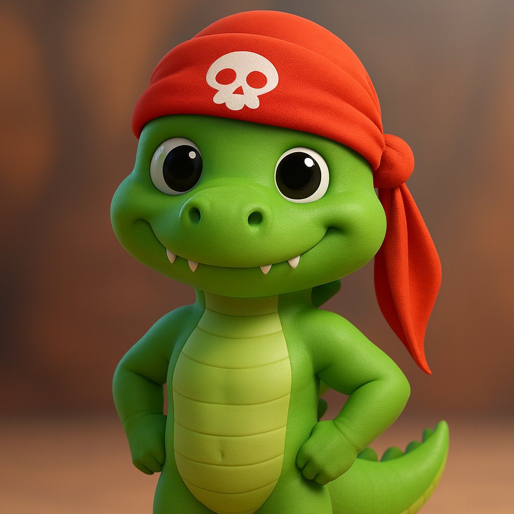 MuddyFrogpond's tweet photo. Das offizielle Logo für unser @MuddyPlayground Konzept ist das #Piraten Krokodil. Es soll Mut, Wagnis und Kühnheit symbolisieren - und zwar sich trauen so zu sein, wie man sein möchte. #Krokodile sind gefährliche Raubtiere - aber sie lieben auch Schlamm. https://t.co/6s2IqX97Kh