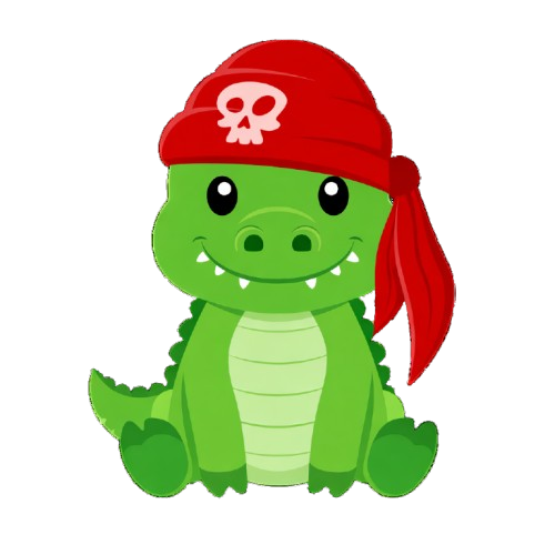 Das offizielle Logo für unser <a href="/MuddyPlayground/">Matschspielplatz</a> Konzept ist das #Piraten Krokodil. Es soll Mut, Wagnis und Kühnheit symbolisieren - und zwar sich trauen so zu sein, wie man sein möchte. #Krokodile sind gefährliche Raubtiere - aber sie lieben auch Schlamm.