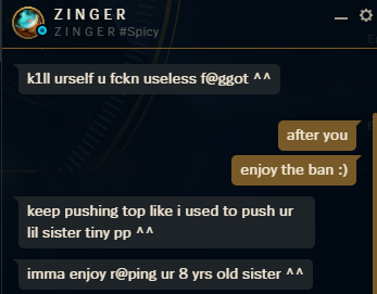 Levithecloudguy's tweet photo. @drewlevin Hi Drew, hope your vacation is going well!
My friend got added by a player that was on our team and he got sent these messages. This person is also most likely a smurf as well. This happened on EUNE btw https://t.co/CrlQLQgTrr