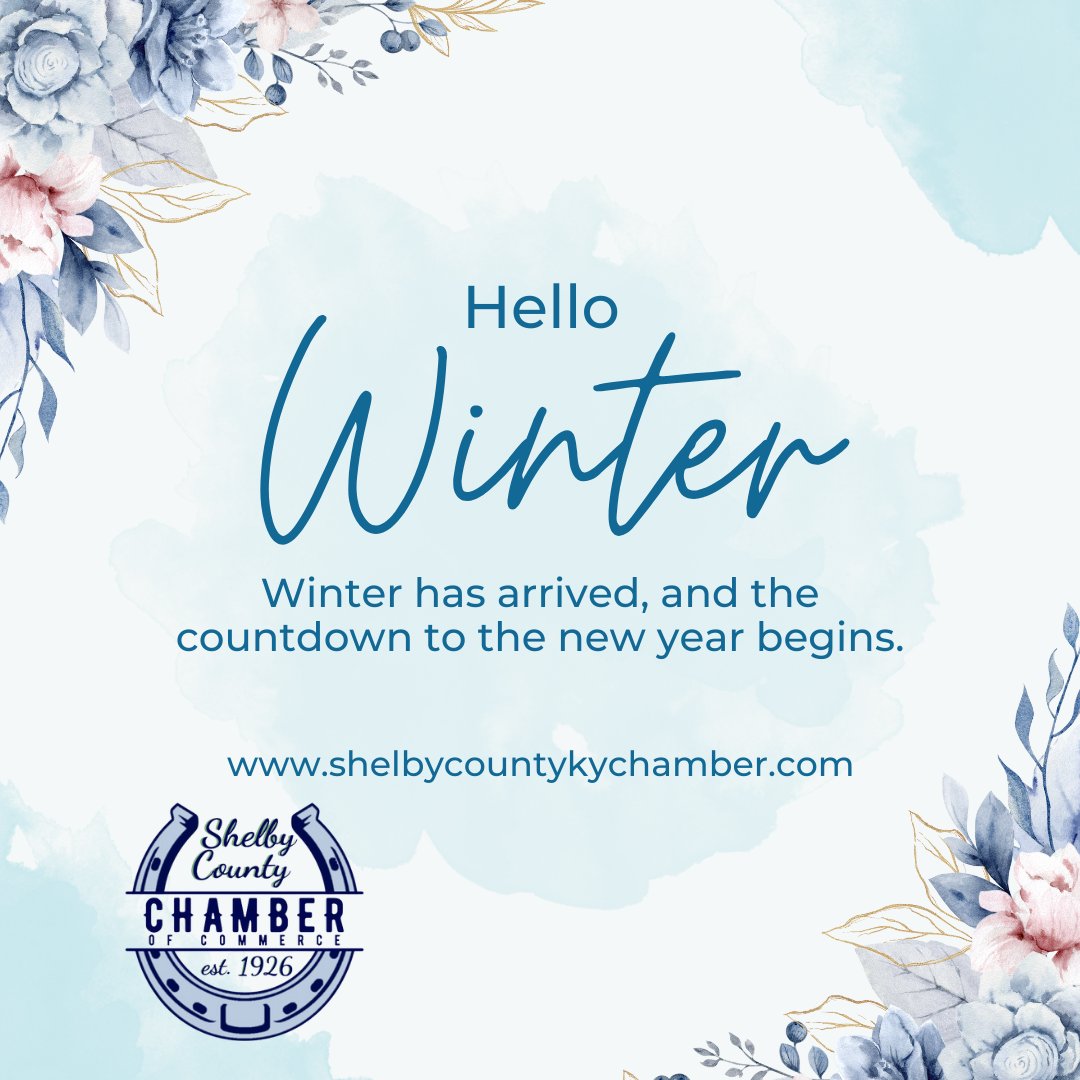❄️🌨️ The Shelby County Chamber of Commerce welcomes the first day of winter! 🧣 Stay cozy, enjoy the season, and make the most of the winter wonders ahead. ⛄️ #FirstDayOfWinter #ShelbyCounty #HelloWinter #WinterWonderland
