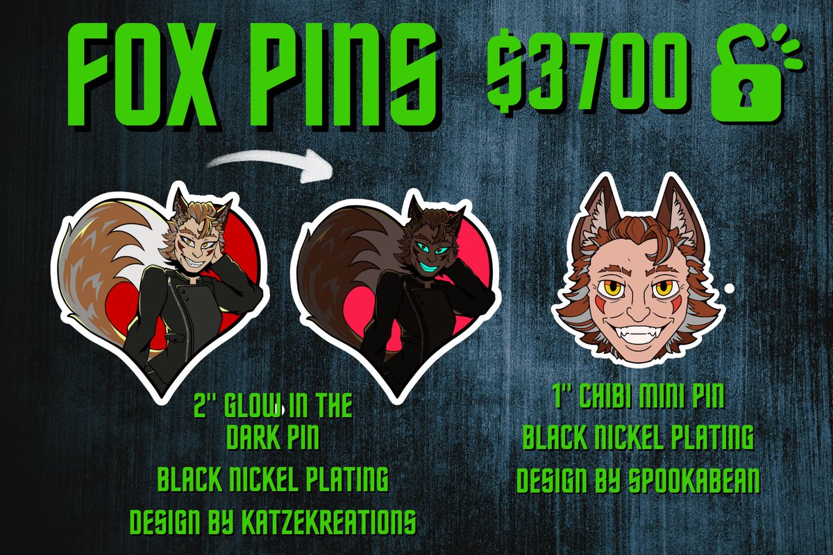 katzekeiEN's tweet image. HEY YA LITTLE FREAK STOP SCROLLING!!! There's a new drop on my BTD Kickstarter!

Not only are the backer voted Fox pins done, but I kidnapped @Zavlekat and forced him to design the sickest Ren + Strade keychains known to man (i love u pookie i hope ur doing ok in the basement!)
