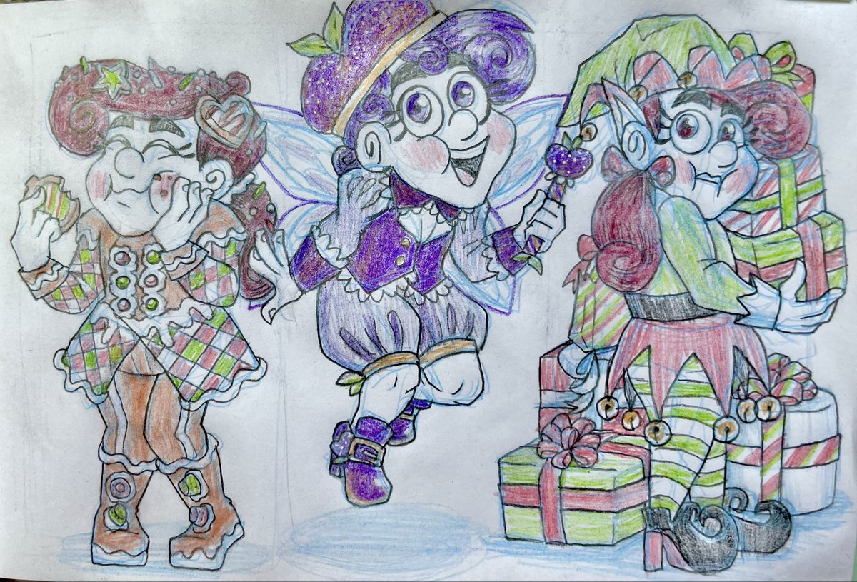 Finished the Perry page! My sweet baby Christmas boy❤️💚🎄
#fairlynormalparentsAU